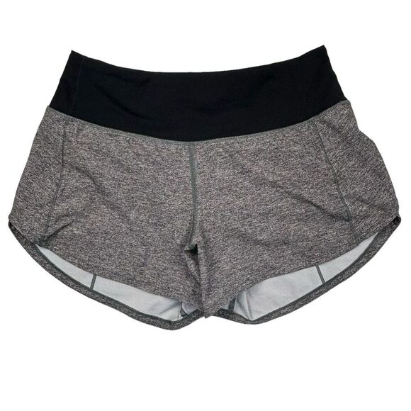 Lululemon Speed Up Short Mid-Rise 4" *Heather Lux Multi Black - Picture 2 of 9